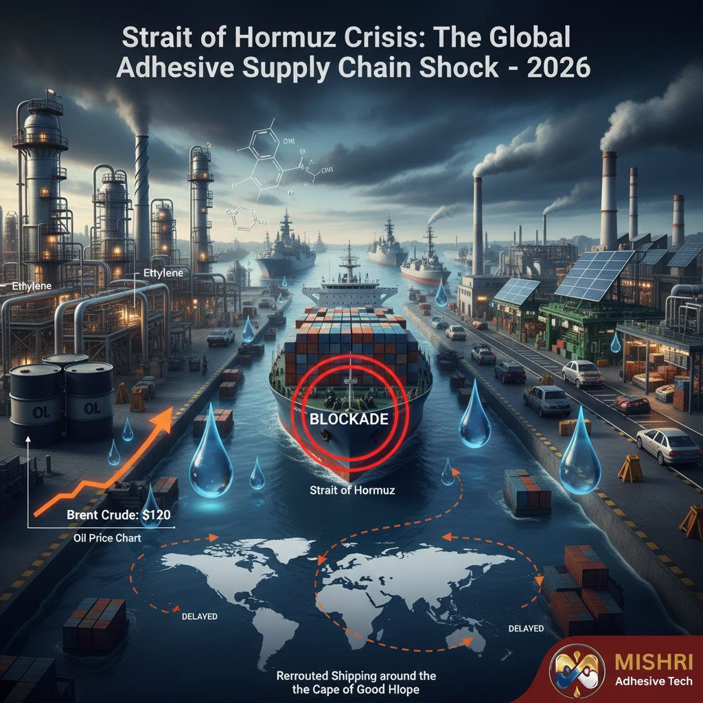 ⚓ The Strait of Hormuz Blockade: Why the Adhesive Industry is "Stuck" in a Crisis.